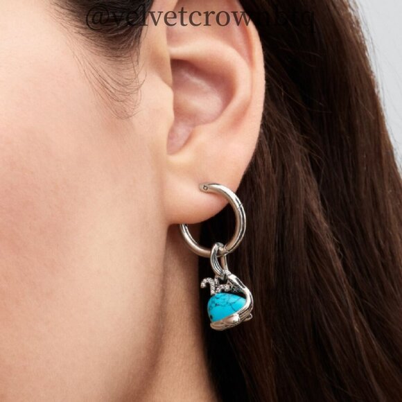 Pandora Turquoise-coloured Whale Dangle Charm - Picture 4 of 6